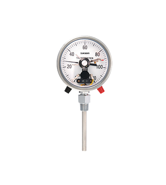 Electric Contact Thermometers for Bottom Mounted Capillaries Connection