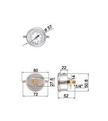 Filled Bourdon Tube Pressure Gauges