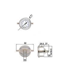 All Stainless Steel Filled Pressure Gauges