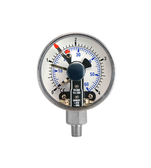 All Stainless Steel Pressure Gauge with Magnetic Contact
