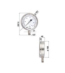 Test & Calibration-precision Pressure Gauges